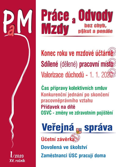 Obrázok Práce a mzdy 1/2020 Konec roku ve mzdové