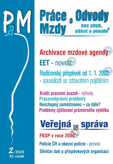 Obrázok Práce a mzdy 2/2020 - Archivace mzdové a
