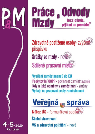 Obrázok Práce a mzdy 4-5/2020 - Zdravotně postiž