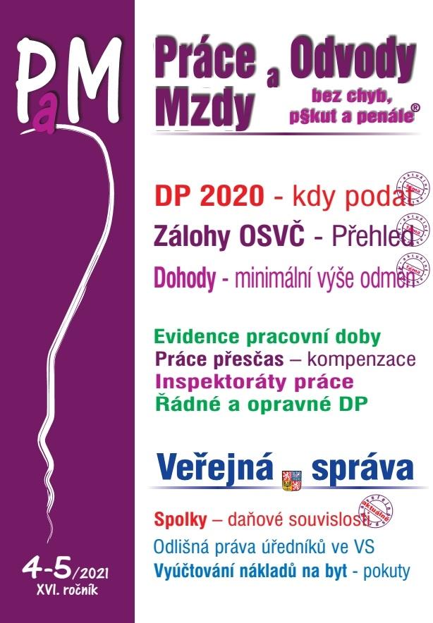 Obrázok PaM 4-5/2021 Kdy je zaměstnanec povinen podat daňové přiznání za rok 2020?