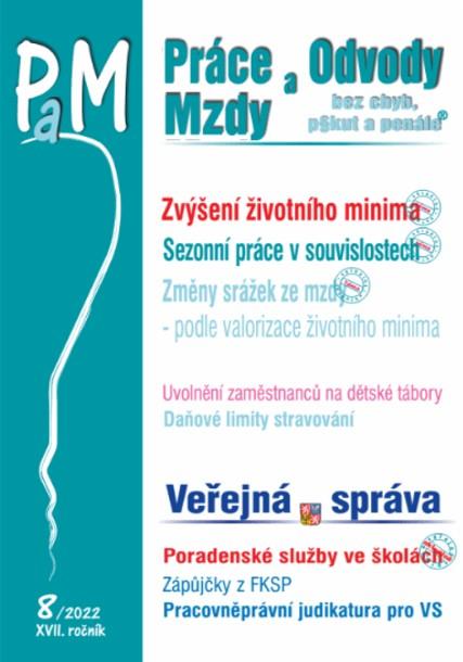 Obrázok PaM 8/2022 Zvýšení životního minima - Sezonní práce v souvislostech, Změny srážek ze mzdy - podle valorizace životního minima
