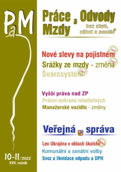 Obrázok PaM 10-11/2022 Nové slevy na pojistném - Třetí změna srážek ze mzdy, Švarcsystém