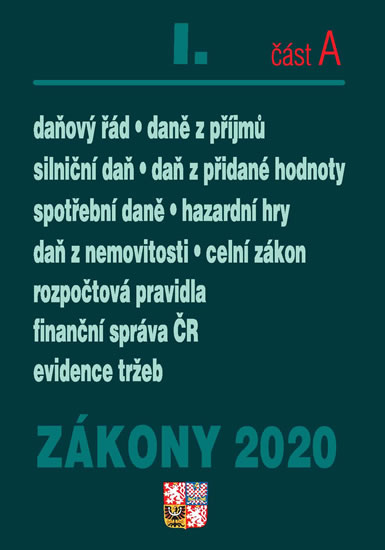 Obrázok Zákony I část A 2020 – Daňové zákony – Ú