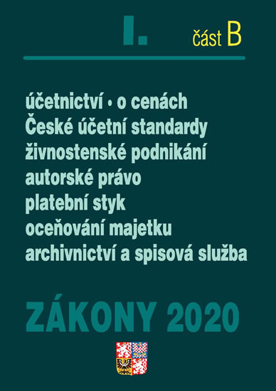 Obrázok Zákony I část B 2020 – Účetní zákony – Ú