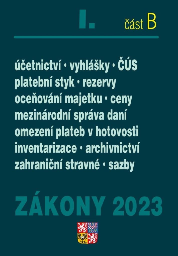 Obrázok Zákony I B/2023 Účetní zákony a ČÚS