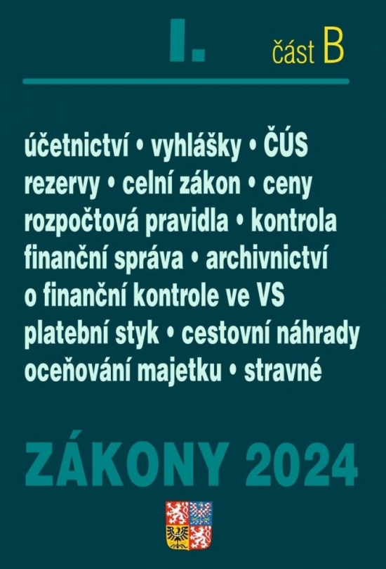 Obrázok Zákony I B/2024 Účetní zákony a ČÚS