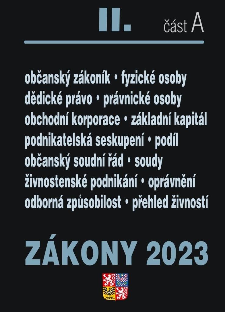 Obrázok Zákony II A/2023 Občanský zákoník
