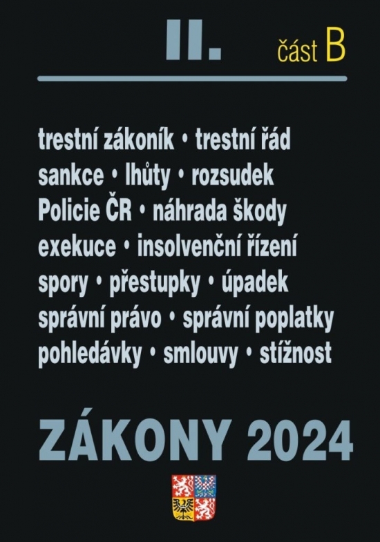 Obrázok Zákony II B/2024 Trestní právo
