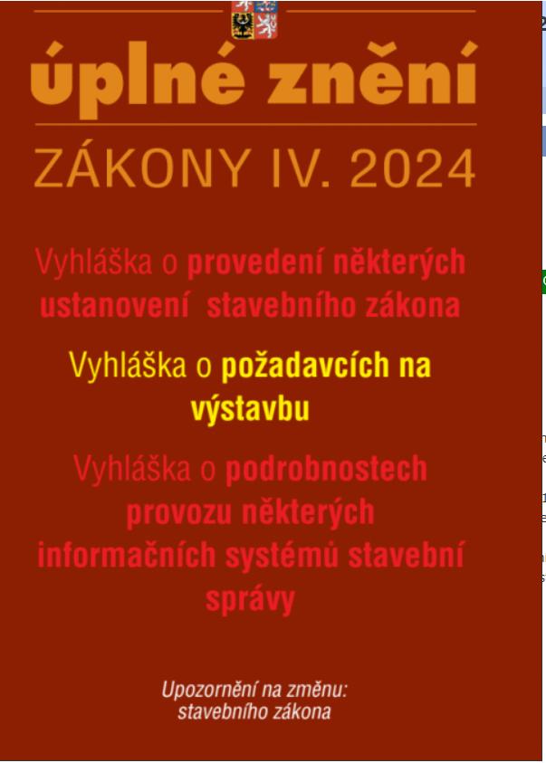 Obrázok Aktualizace IV/2 2024 Nové vyhlášky k stavebnímu zákonu