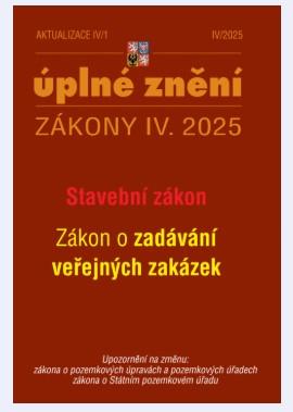Obrázok Aktualizace IV/1 2025 - Stavební zákon