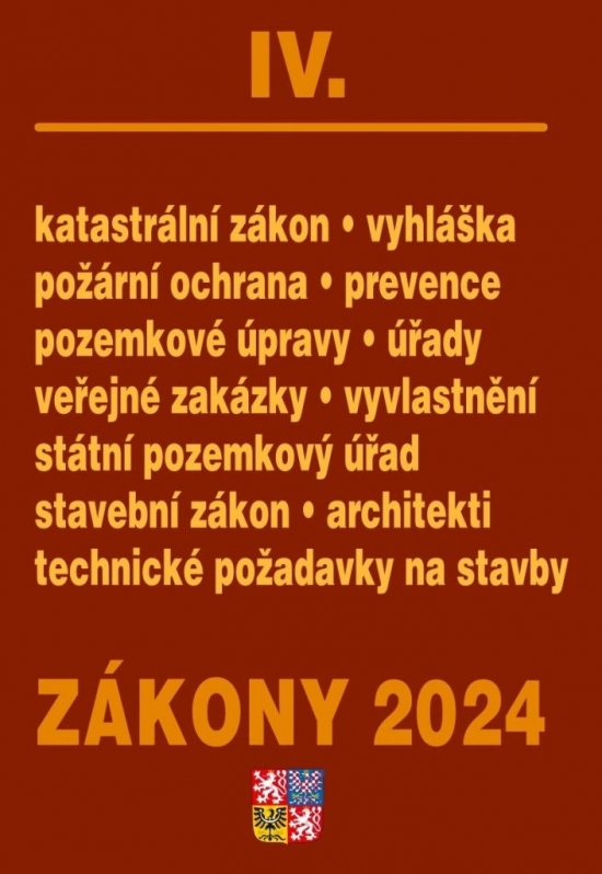 Obrázok Zákony IV/2024 Stavebnictví, katastr