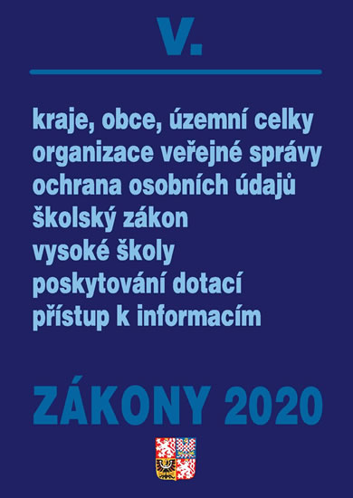 Obrázok Zákony V 2020 – Veřejná správa, Školství