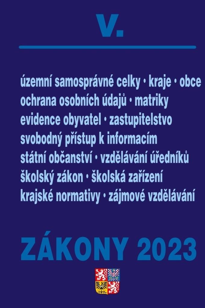 Obrázok Zákony V 2023 Veřejná správa, Školství