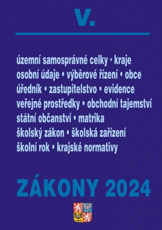 Obrázok Zákony V 2024 Veřejná správa, Školství