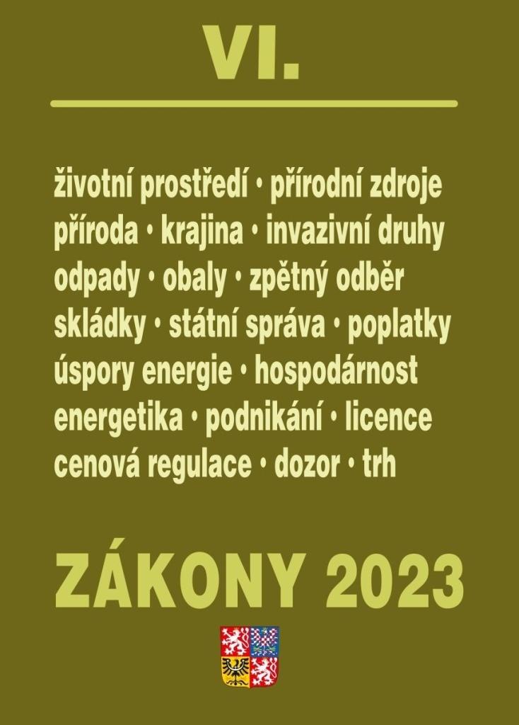 Obrázok Zákony VI 2023  Životní prostředí, Odpady, Obaly, Energie
