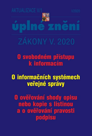 Obrázok AKTUALIZACE 2020 V/1 Svobodný přístup k informacím - Informační systémy VS, Ověřování shody opisu, Ověřování pravosti opisu