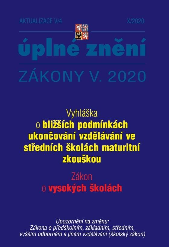 Obrázok Aktualizace V/4 2020 Zákon o vysokých školách - Vyhláška o bližších podmínkách