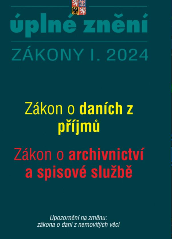 Obrázok Aktualizace I/2 2024 O daních z příjmů, o archivnictví a spisové službě