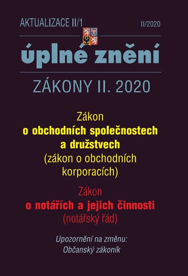 Obrázok Aktualizace II/1 - Zákon o obchodních ko