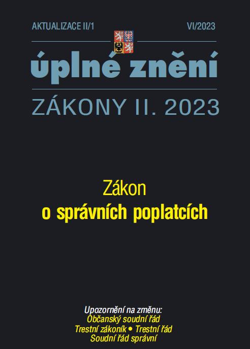 Obrázok Aktualizace II/1 2023 Úplné znění Zákony II.