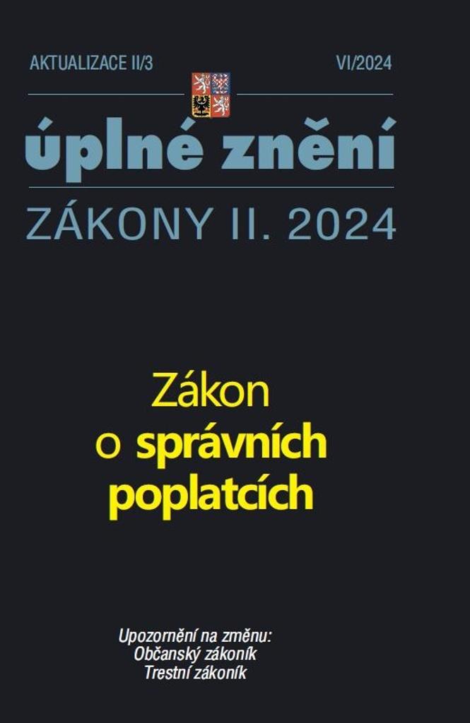 Obrázok Aktualizace II/3 2024 Zákon o správních poplatcích