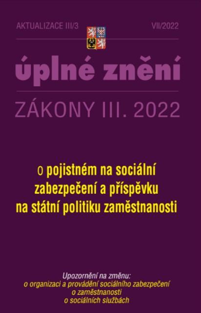 Obrázok Aktualizace III/3 2022 Zákon o pojistném na sociální zabezpečení a příspěvku na státní politiku zaměstnanosti