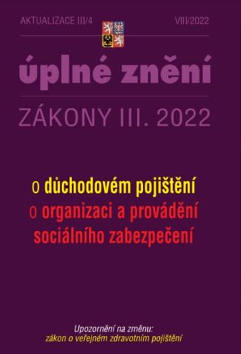 Obrázok Aktualizace III/4 2022 O důchodovém pojištění, o organizaci a provádění sociálního zabezpečení