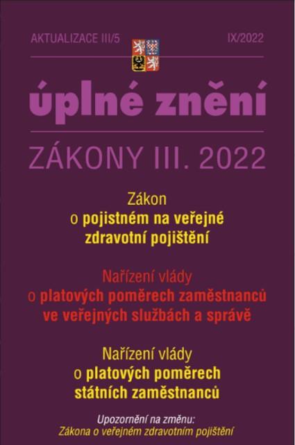 Obrázok Aktualizace III/5 2022 Pojistné na veřejné zdravotní pojištění, Platové poměry zaměstnanců