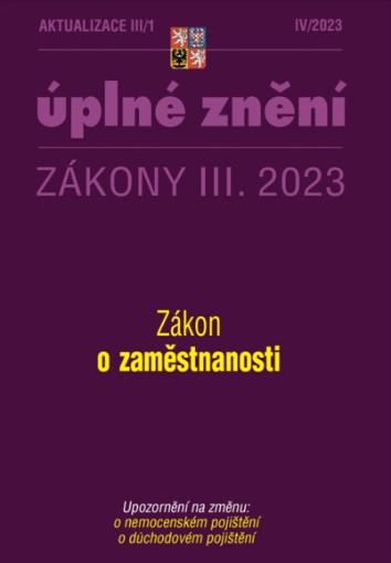 Obrázok Aktualizace III/1 2023 Zákon o zaměstnanosti
