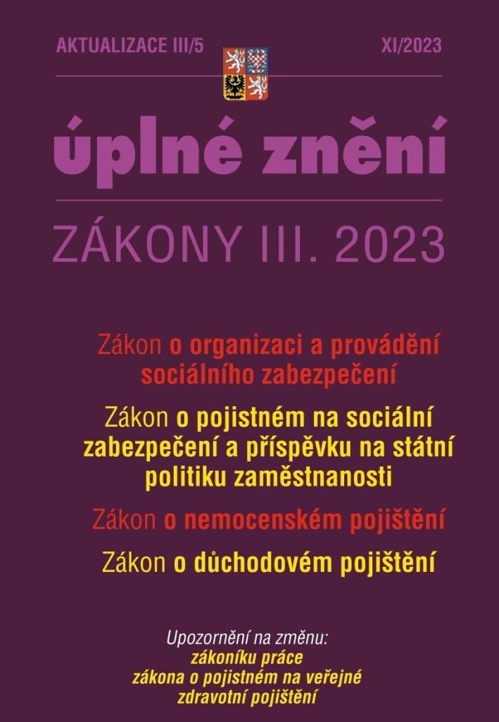 Obrázok Aktualizace III/5 2023 O organizaci a provádění sociálního zabezpečení