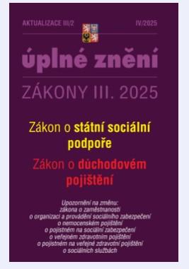 Obrázok Aktualizace III/2 2025 - Zákon státní sociální podpoře