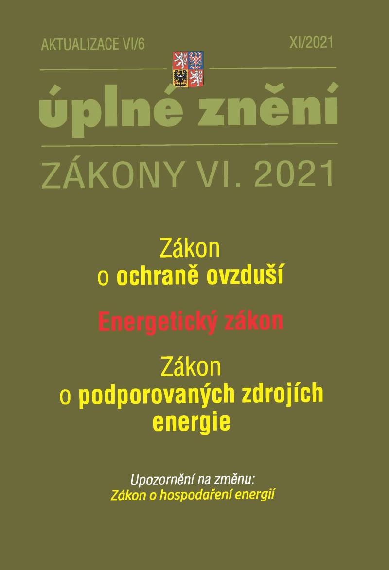 Obrázok Aktualizace VI/6 Energetický zákon, Zákon o podporovaných zdrojích energie - Zákon o ochraně ovzduší