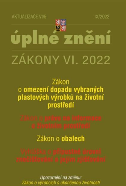 Obrázok Aktualizace VI/5 2022 Zákon o obalech - Zákon o omezení dopadu vybraných plastových výrobků na životní prostředí