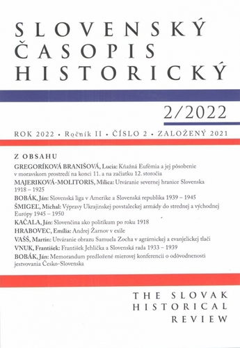Obrázok Slovenský časopis historický    2/2022
