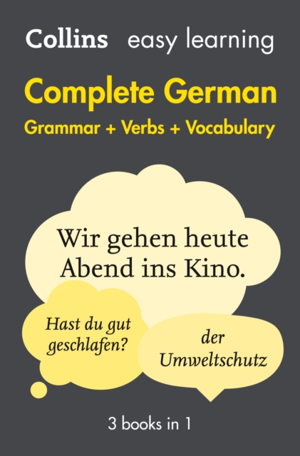 Obrázok Easy Learning German Complete Grammar, Verbs and Vocabulary (3 books in 1)