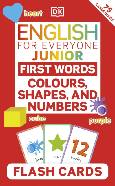 Obrázok English for Everyone Junior First Words Colours, Shapes, and Numbers Flash Cards