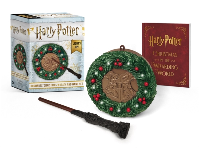 Obrázok Harry Potter: Hogwarts Christmas Wreath and Wand Set: Lights Up!