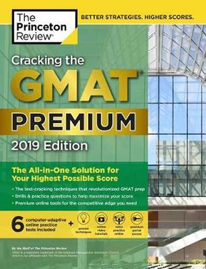 Obrázok Cracking the GMAT Premium Edition with 6 Computer-Adaptive Practice Tests, 2019