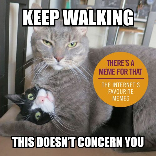 Obrázok Keep Walking, This Doesnt Concern You: The Internets Favourite Memes