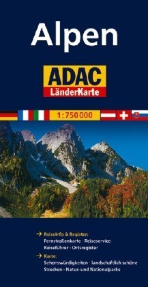 Obrázok Alpy/mapa 1:750T ADAC