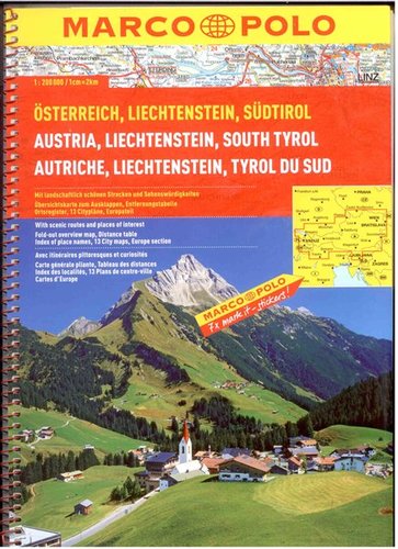 Obrázok Rakousko, Liechtenstein, Sudtirol 1:200T