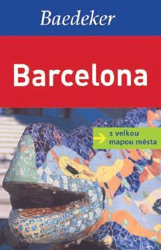 Obrázok Barcelona s velkou mapou města - Baedeker