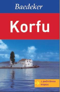 Obrázok Korfu s podrobnou mapou - Baedeker