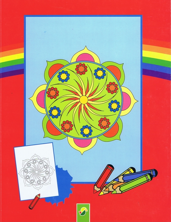 Obrázok Mandala - maľovánky - červená