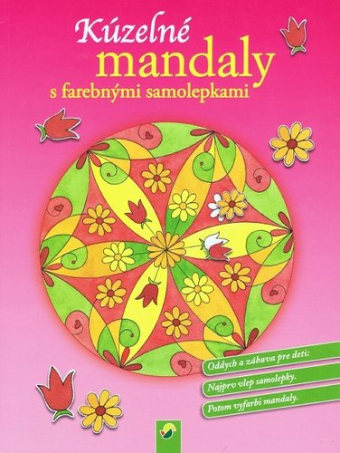 Obrázok Kúzelné mandaly s farebnými  samolepkami (ružová)