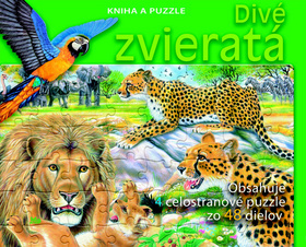 Obrázok Divé zvieratá - Kniha a puzzle
