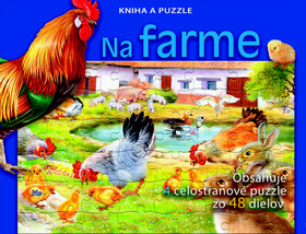 Obrázok Na farme - Kniha a puzzle