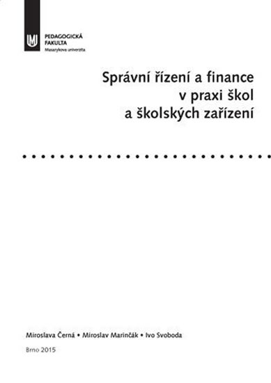Obrázok Správní řízení a finance v praxi škol a