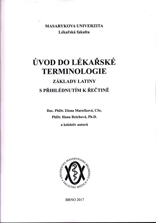 Obrazok Úvod do lékařské terminologie - Základy latiny s přihlédnutím k řečtině