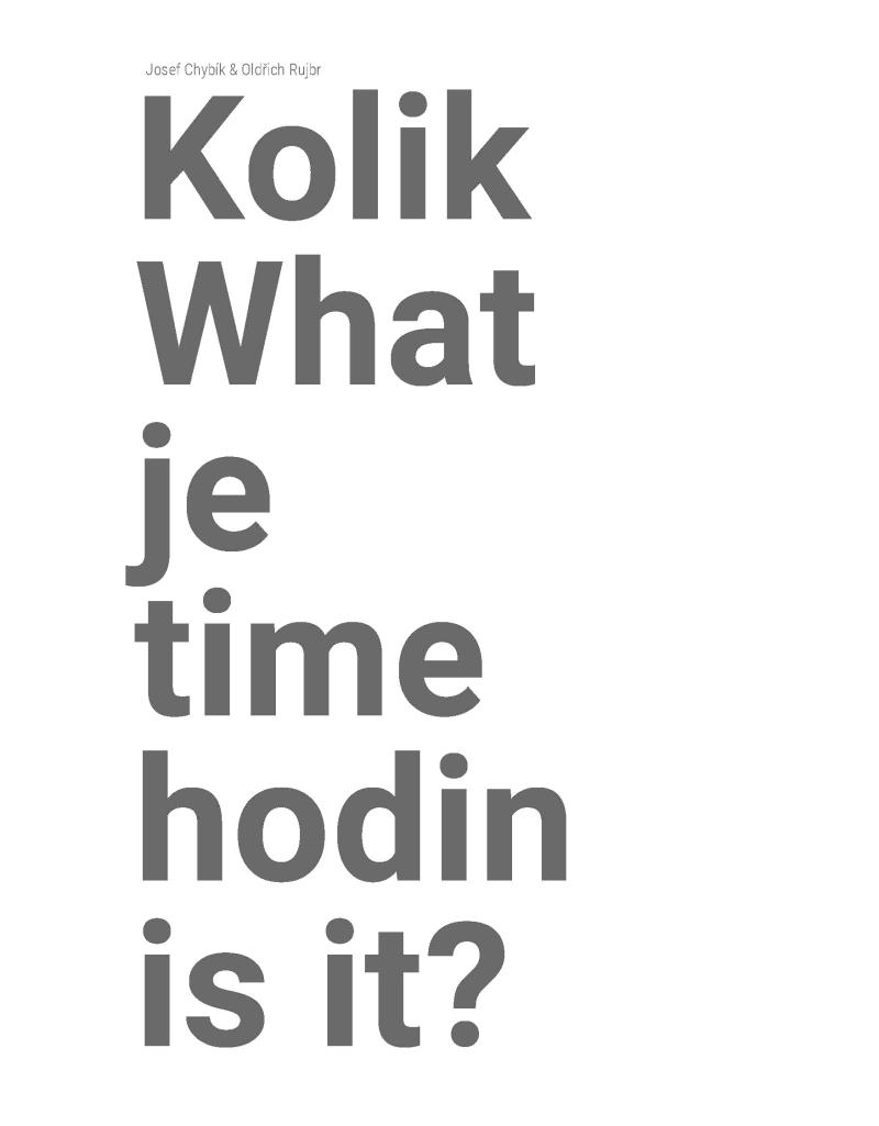 Obrázok Kolik je hodin? / What time is it?